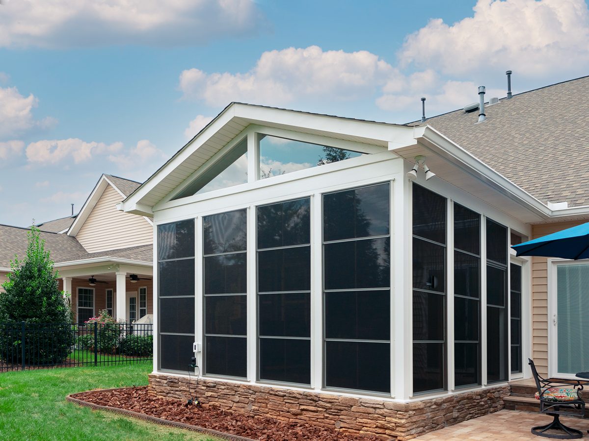 Porch enclosure conversion on a colonial-style home in South Jersey NJ