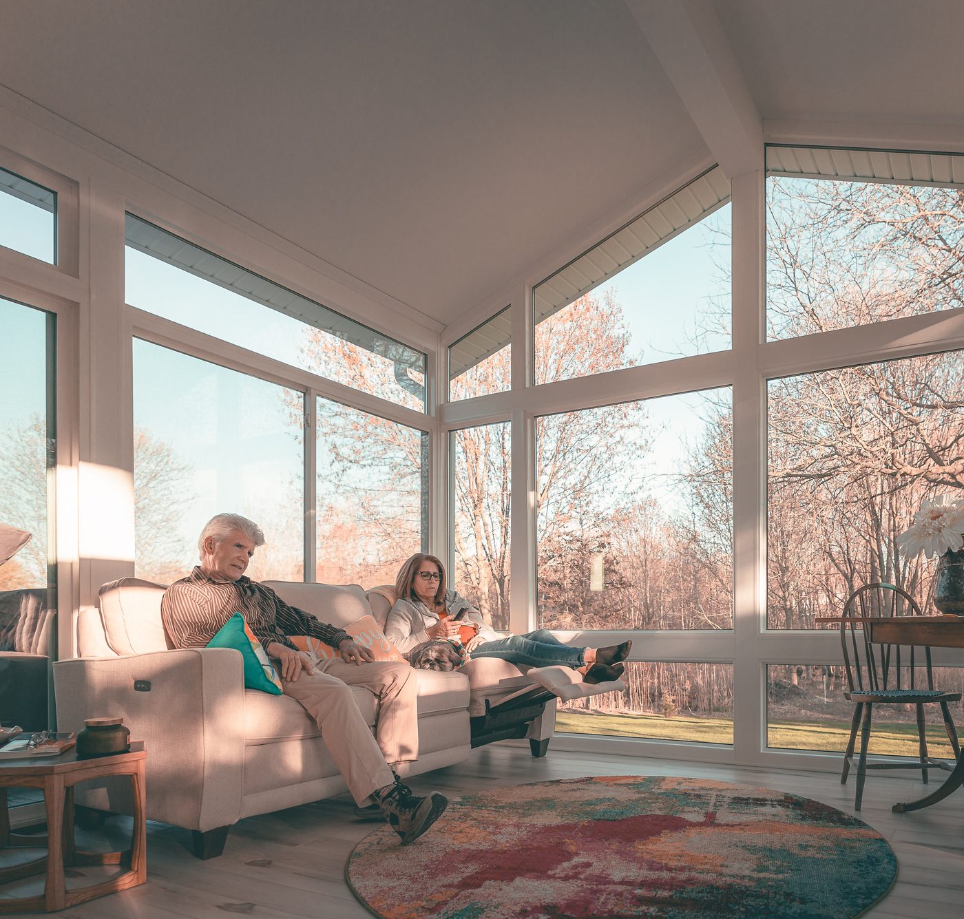 LivingSpace studio sunroom addition in Cumberland County NJ
