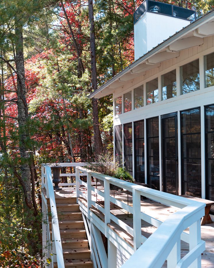 Screened porch on an Avalon, NJ home