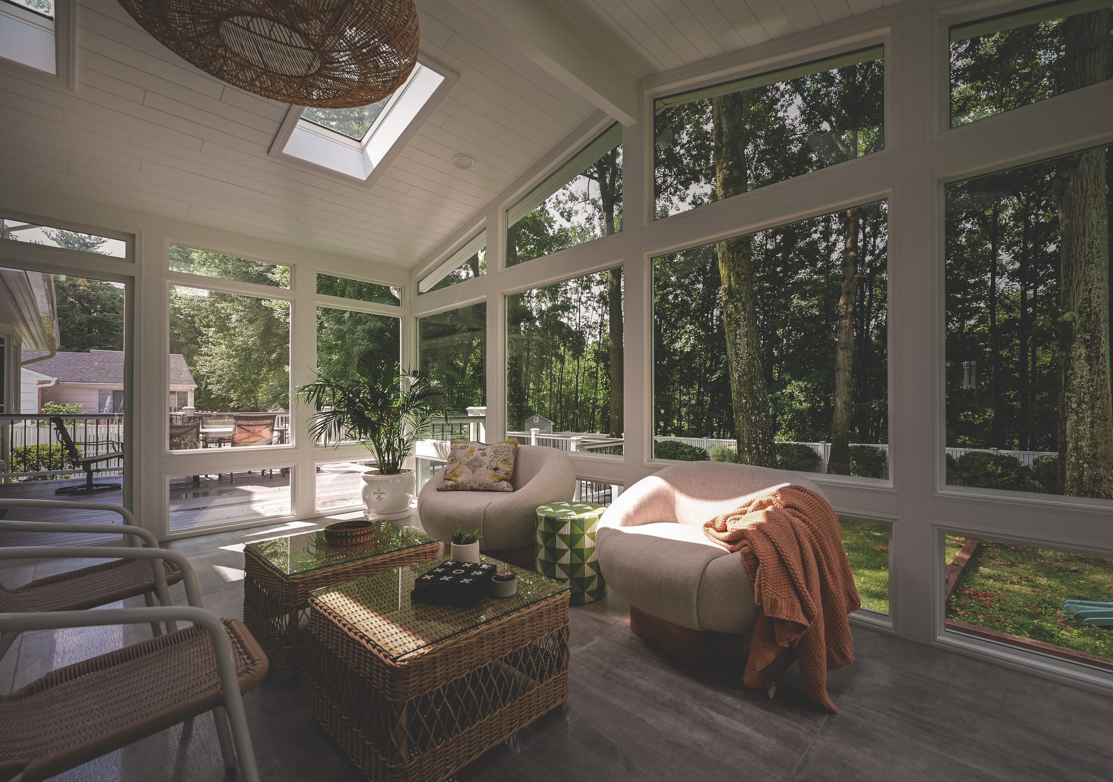 Four-season LivingSpace sunroom interior in South Jersey, NJ